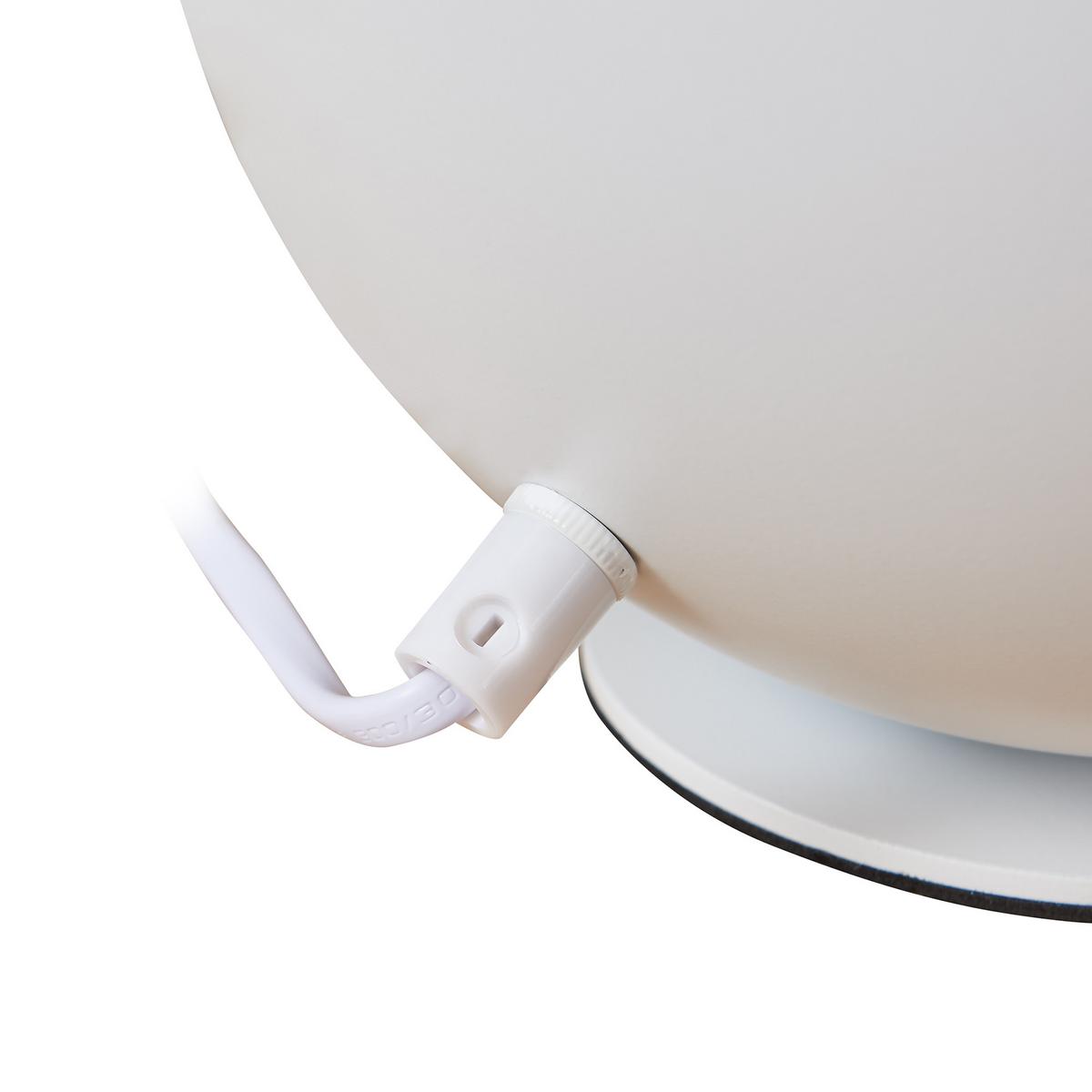 TISCHLEUCHTE Lukkodso - Weiß, Metall (20/20/20cm) - lux.pro