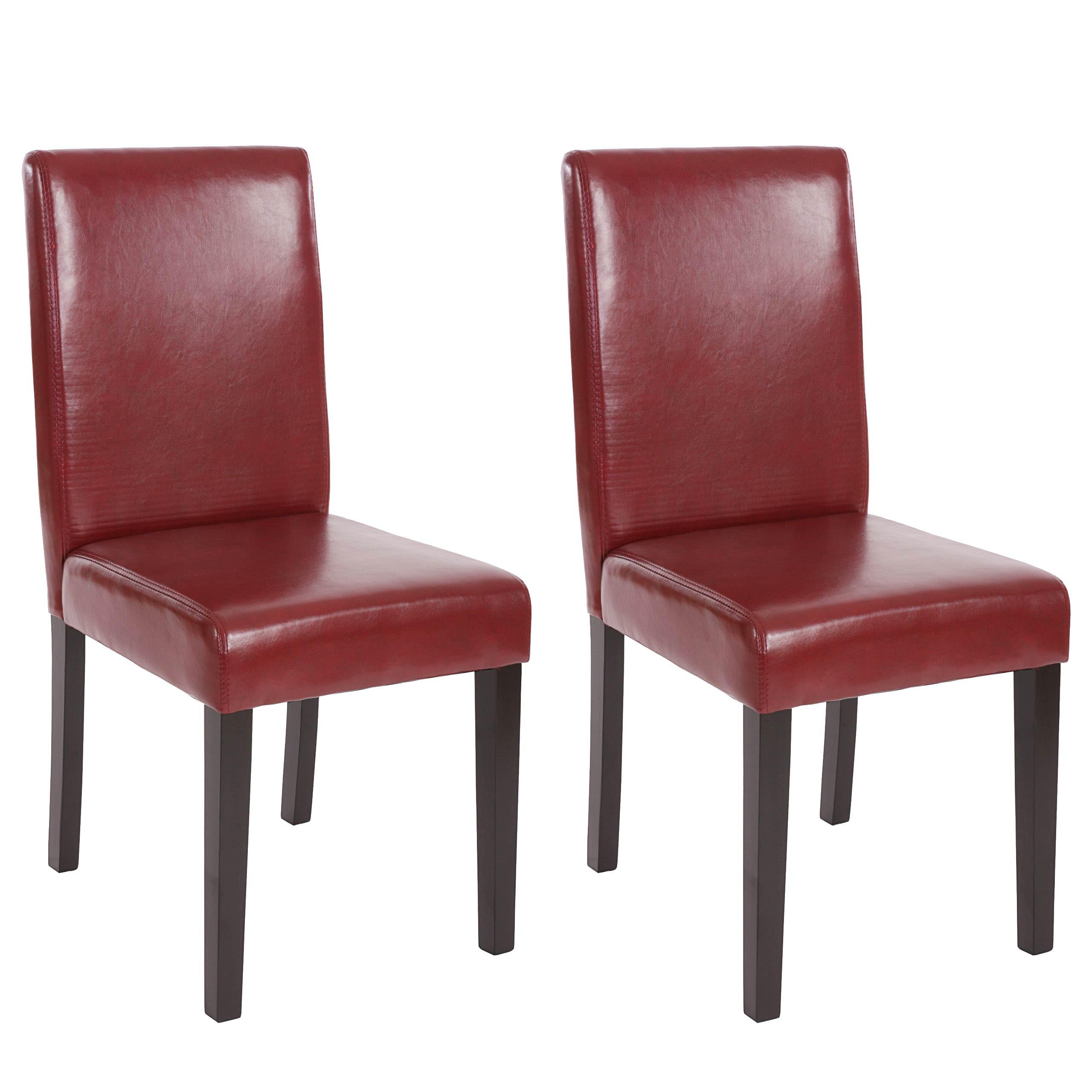 ESSZIMMERSTUHL Bordeaux 2er-Set - Rotbraun/Bordeaux, Textil (43/90/56cm) - MCW