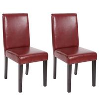 ESSZIMMERSTUHL Bordeaux 2er-Set - Rotbraun/Bordeaux, Textil (43/90/56cm) - MCW