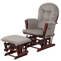 RELAXSESSEL Hellgrau, Braun - Hellgrau/Braun, Textil (74/103/71cm) - MCW