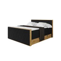 BOXSPRINGBETT LOLLI9 -Z-KING 140x200 - H3/H4 Schwarz - Schwarz, Holzwerkstoff (140/200cm) - ALTDECOR