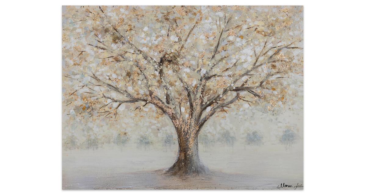ACRYLBILD HANDGEMALT 100/75 cm - Braun, Holz/Textil (100/75cm) - KUNSTLOFT