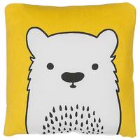 DEKOKISSEN Gelb 45/45 cm Waranasi - Gelb, Naturmaterialien/Textil (45/45cm) - Beliani