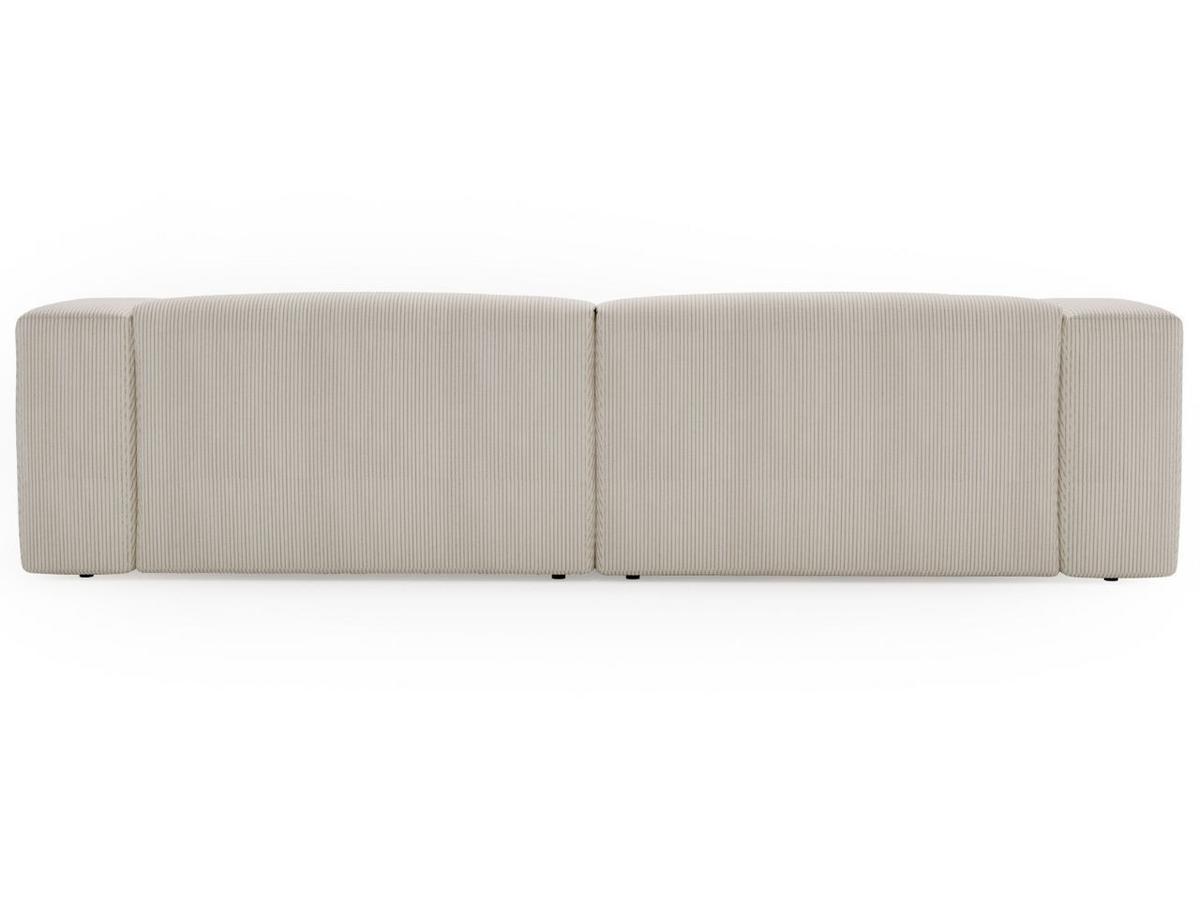 ECKSOFA Landi Creme Rechts - Creme/Schwarz, Kunststoff/Textil (240/180cm) - Graingold