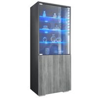 VITRINE Granada Avola-Anthrazit - Anthrazit, Holzwerkstoff (50/122.5/34.5cm) - Vladon