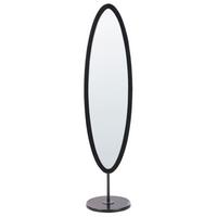 STANDSPIEGEL 167 cm Schwarz Louvigny - Schwarz, Holzwerkstoff (40/167/38cm) - Beliani
