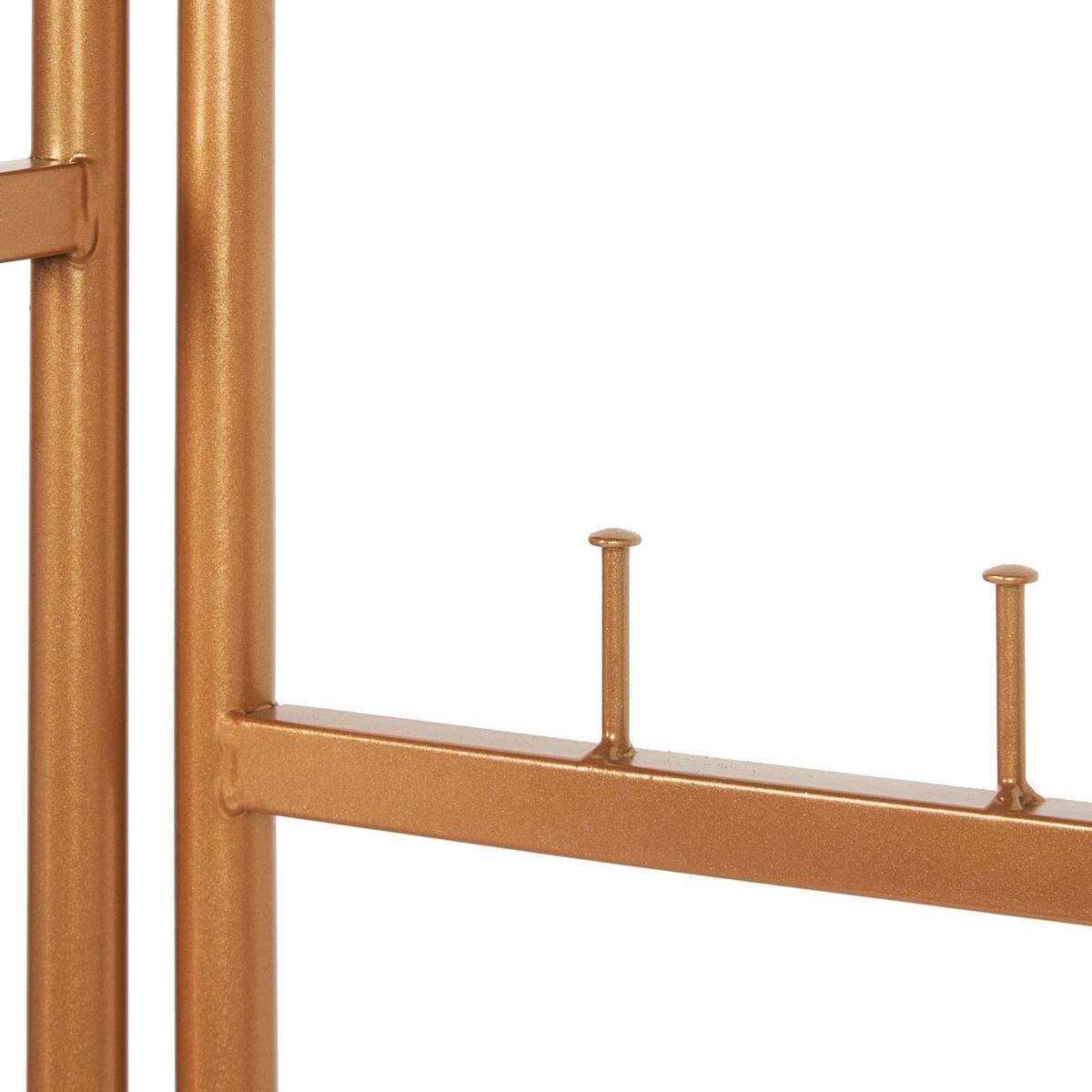 KLEIDERSTÄNDER Metall Gold 160 cm Lawton - Goldfarben, Metall (53/160/37cm) - Beliani