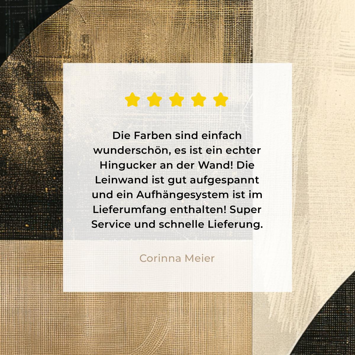 LEINWANDBILD Abstrakt - Geometrische Formen - Schwarz - Gold Groß 140x90 cm - Ecru, Textil (140/90cm) - MuchoWow