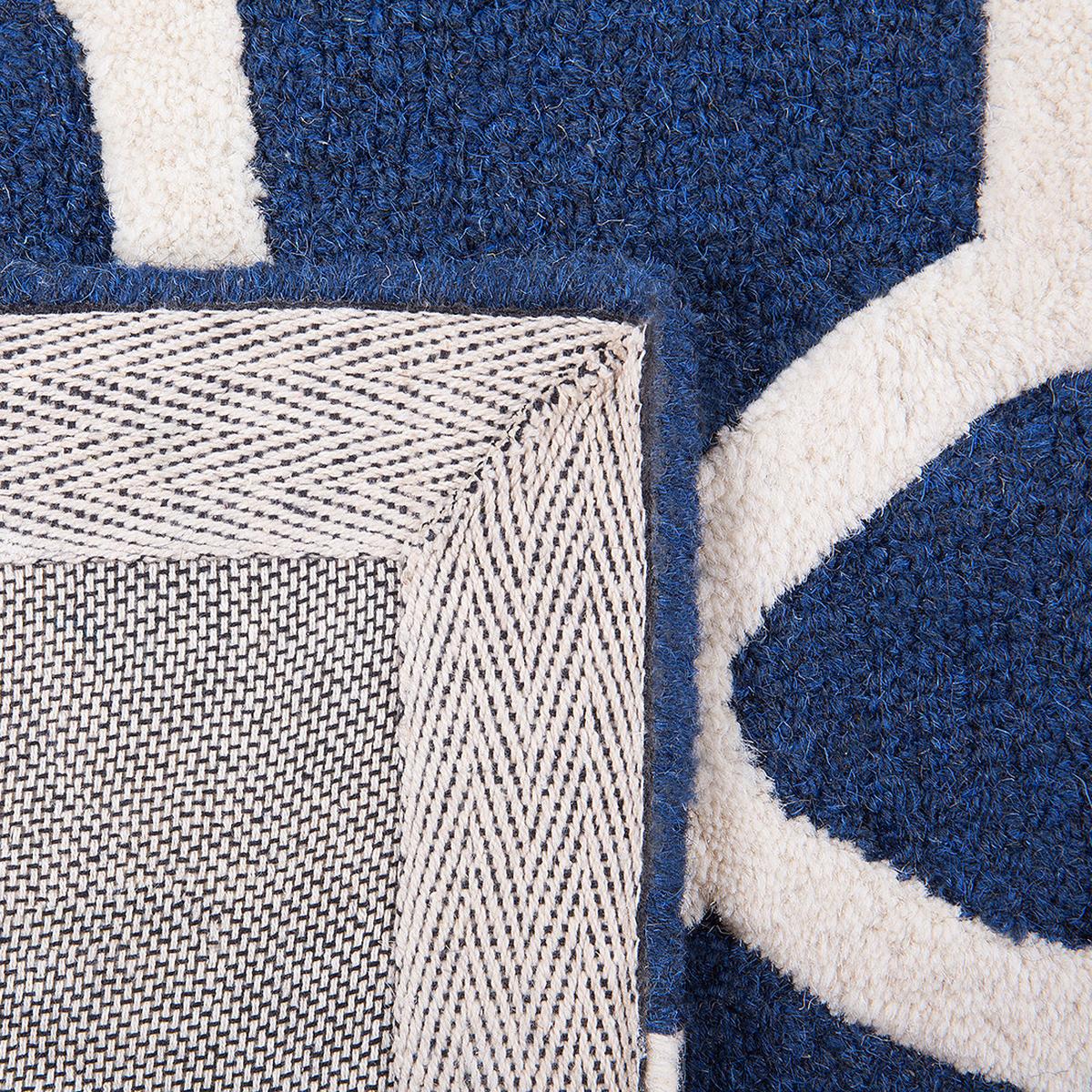 KURZFLOR-TEPPICH Silvan 150/80 cm - Blau, Textil (80/150cm) - Beliani