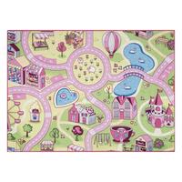 TEPPICH Rebel Roads 95/200 cm - Pink, Textil (95/200cm) - rugsX