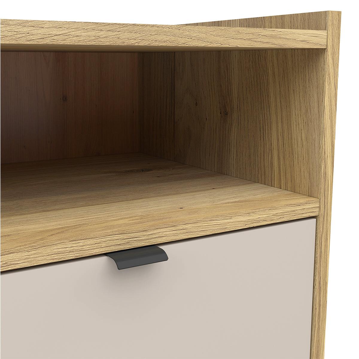 NACHTTISCH Donna Kaschmir - Beige, Holzwerkstoff (50/56/42cm) - Petits-meubles