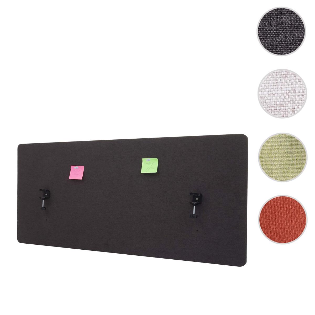 AKUSTIK-TISCHTRENNWAND Braun - Braun, Textil (140/60/2cm) - MCW