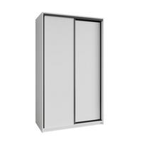 SCHWEBETÜRENSCHRANK NISSE 120/205/60 cm 2-türig Weiß - Weiß, Holzwerkstoff (120/205/60cm) - MASSENO