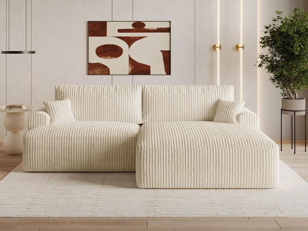 ECKSOFA Serene Beige Rechts - Beige, Holz/Textil (145/259cm) - Graingold