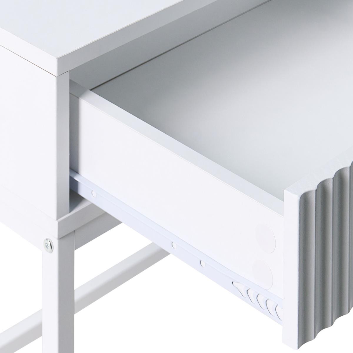 KONSOLENTISCH Weiß Adelaide - Weiß, Holzwerkstoff (50/77/100cm) - Beliani