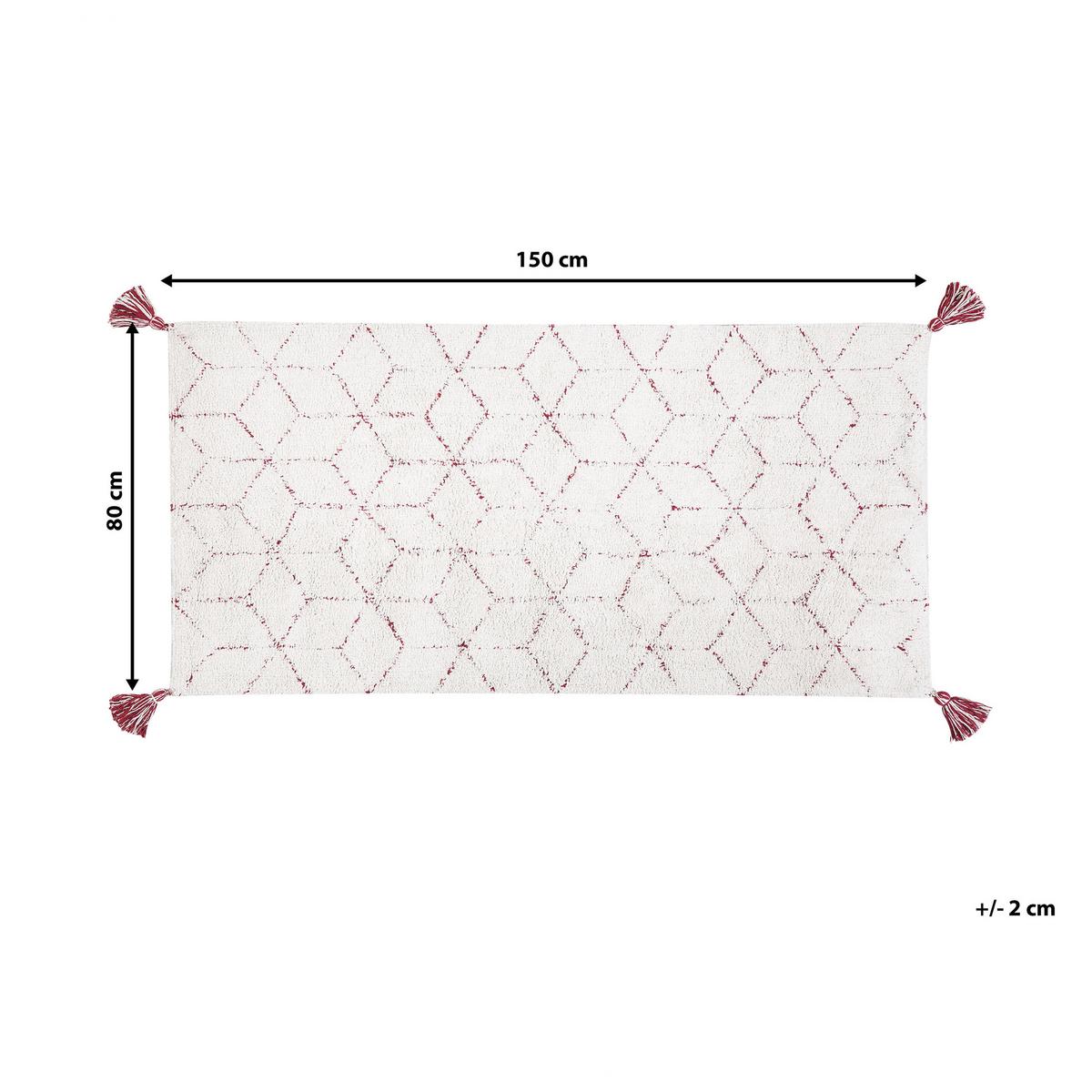 SHAGGY-TEPPICH Sakarya 150/80 cm - Weiß, Textil (80/150cm) - Beliani