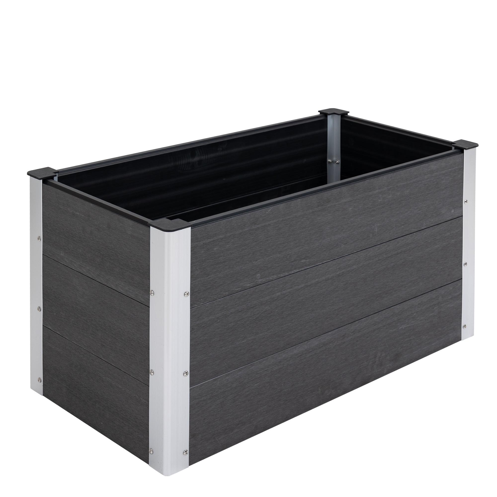BLUMENKÜBEL, Grau - Grau, Metall (50/55.5/100cm) - Outsunny