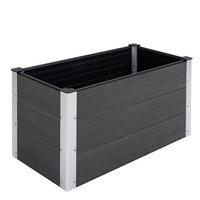 BLUMENKÜBEL, Grau - Grau, Metall (50/55.5/100cm) - Outsunny