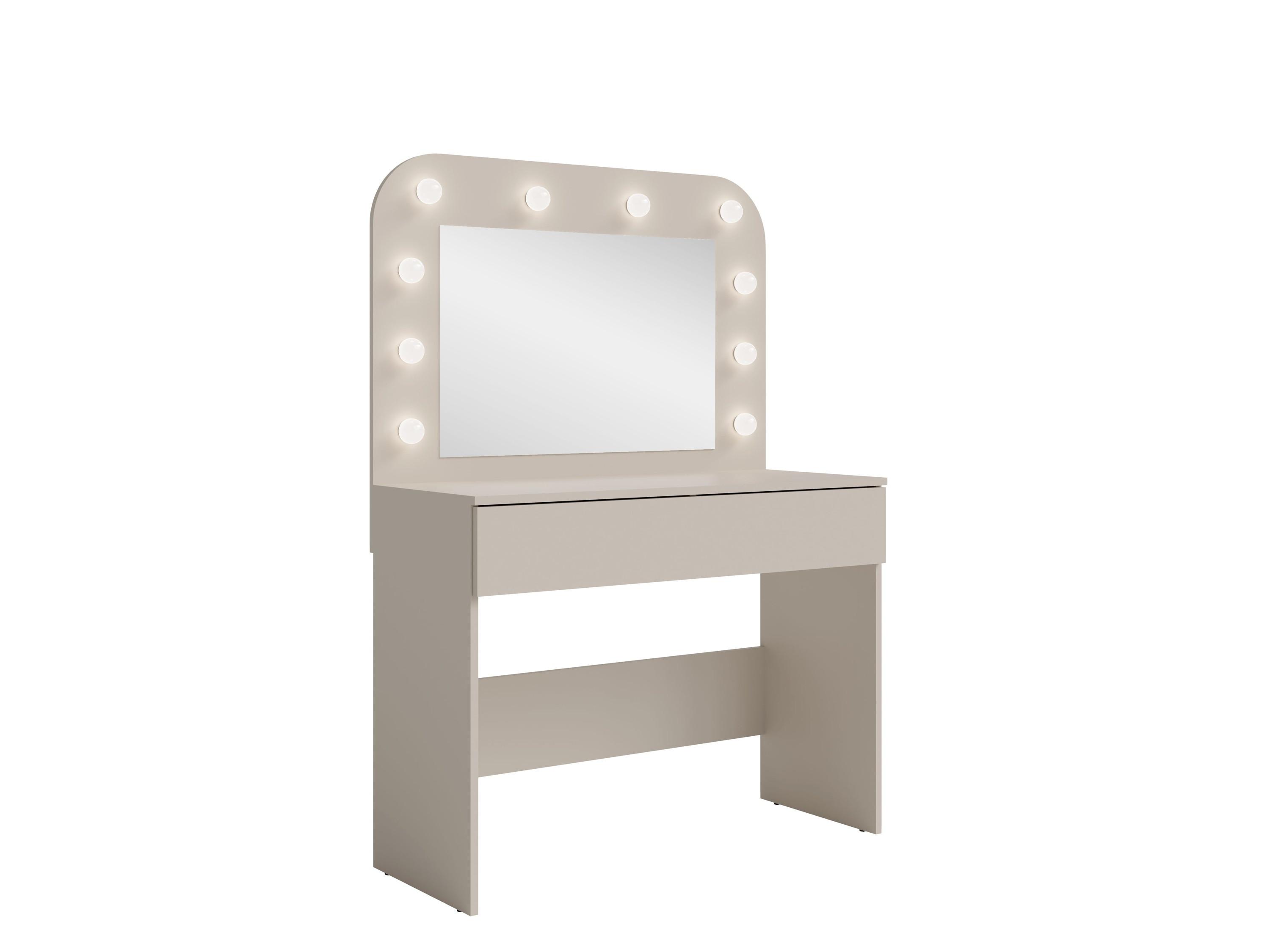 SCHMINKTISCH Cashmere Beige 101/143/43 - Kaschmir, Holzwerkstoff (101/143/43cm) - RAUMHIRSCH FURNITURE
