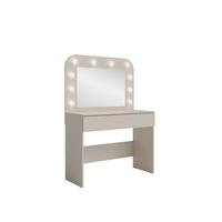 SCHMINKTISCH Cashmere Beige 101/143/43 - Kaschmir, Holzwerkstoff (101/143/43cm) - RAUMHIRSCH FURNITURE