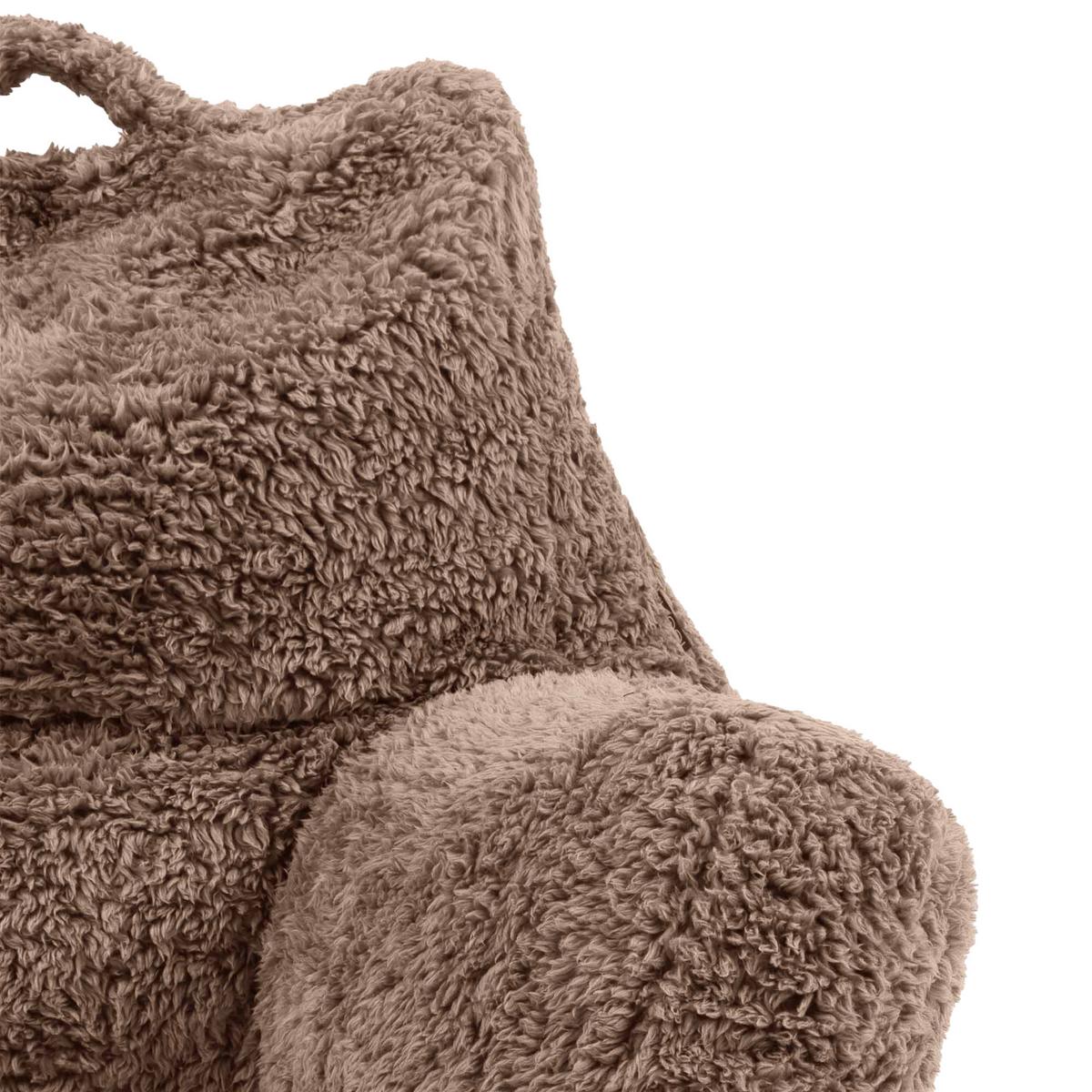 RÜCKENLEHNE Lesekissen Teddybär 2-tlg. - Mokka, Textil (74/63cm) - icon