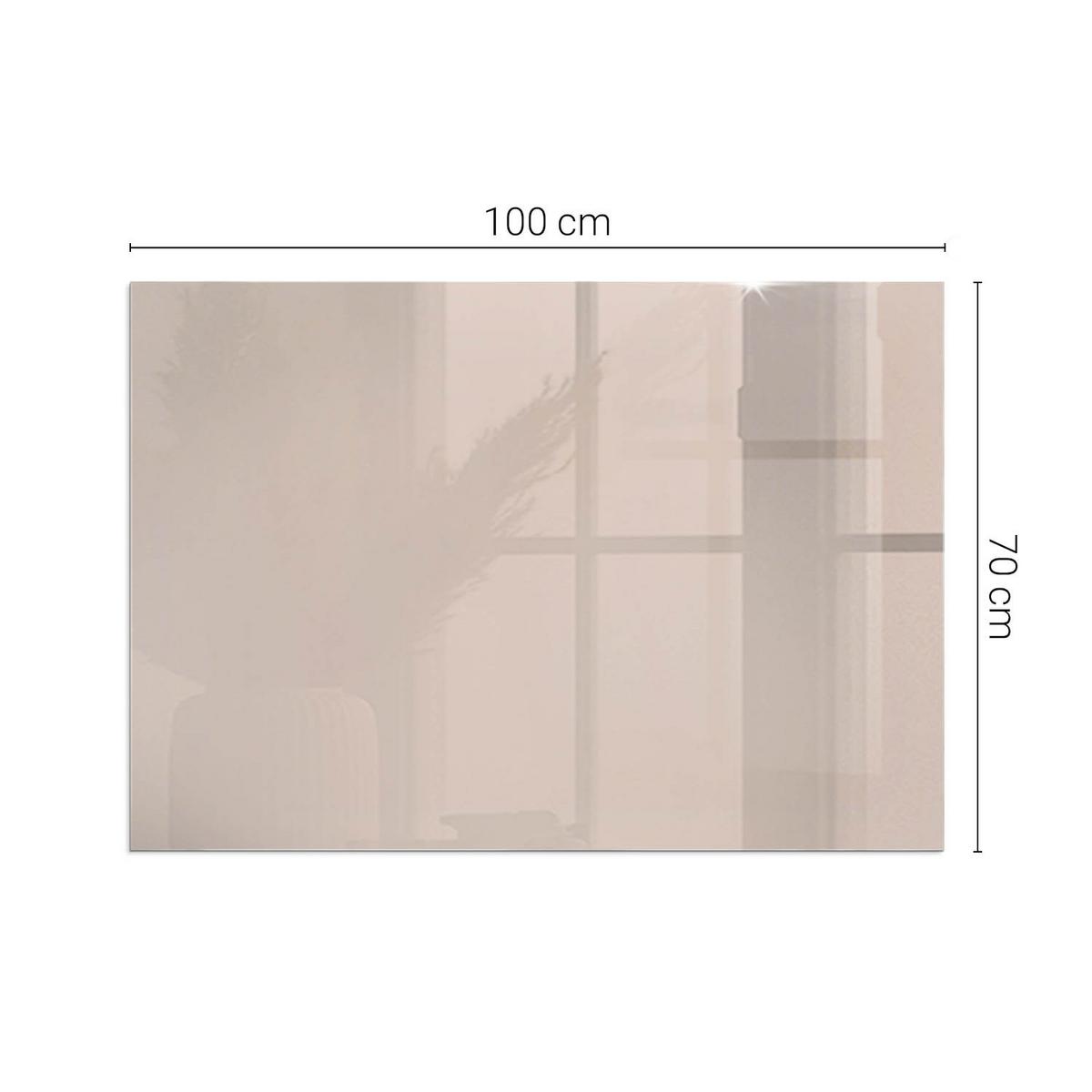 GLASPLATTE für Kamin 100x70 cm - Orange, Glas (100/70/0.4cm) - TULUP