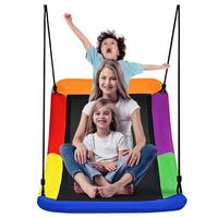 NISTSCHAUKEK Belastbarkeit 150kg bunt - Multicolor, Textil (150/80cm) - COSTWAY