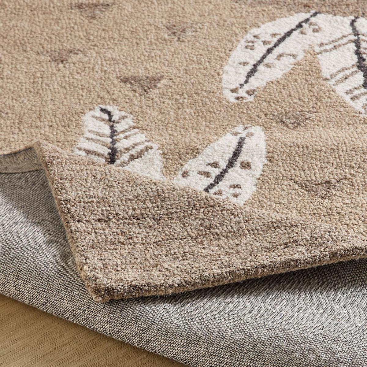HANDTUFTTEPPICH Natur Kids - Kinderteppich mit Alpaca Design 140 x 200 cm - Sandfarben, Textil (140/200cm) - Natur Pur