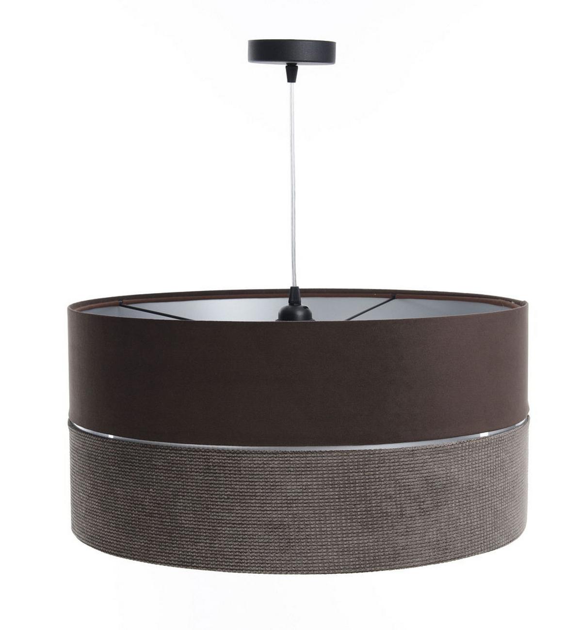 HÄNGELEUCHTE Silber 50/25 cm - Silberfarben/Braun, Kunststoff (50/0.8/25cm) - ONZENO