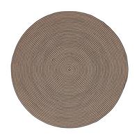 TEPPICH Spirale geflochten rund 120 cm - Braun, Textil (120/120cm) - Homescapes