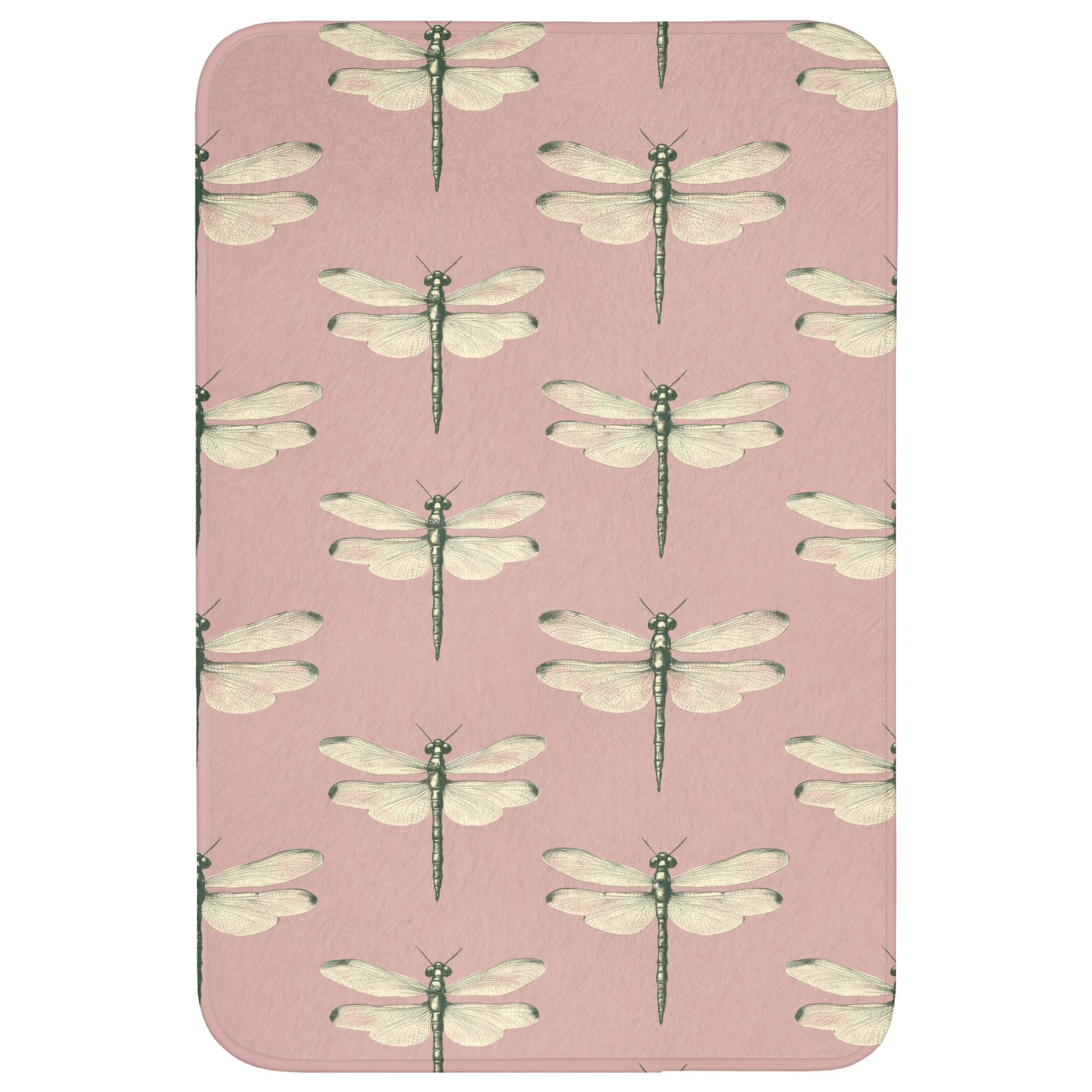 BADEMATTE Lillibells - Muster - Rosa Rutschfest 60x90 cm - Rosa, Textil (60/90cm) - OnlyWow