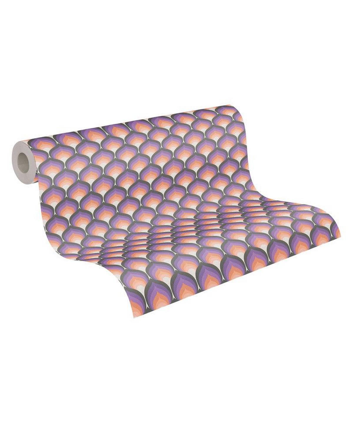 VLIESTAPETE Lila 53/850 cm - Lila, Textil (53/1cm) - KUNSTLOFT