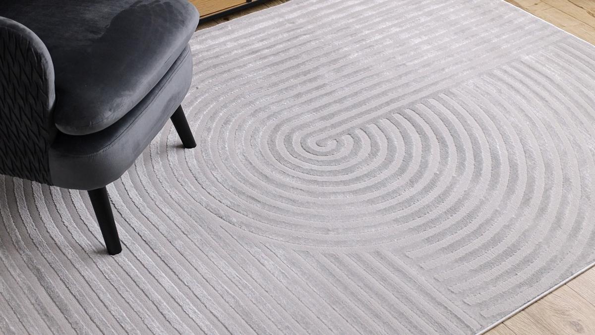 TEPPICH Balance 120/170 cm - Grau, Textil (120/170cm) - rugsX