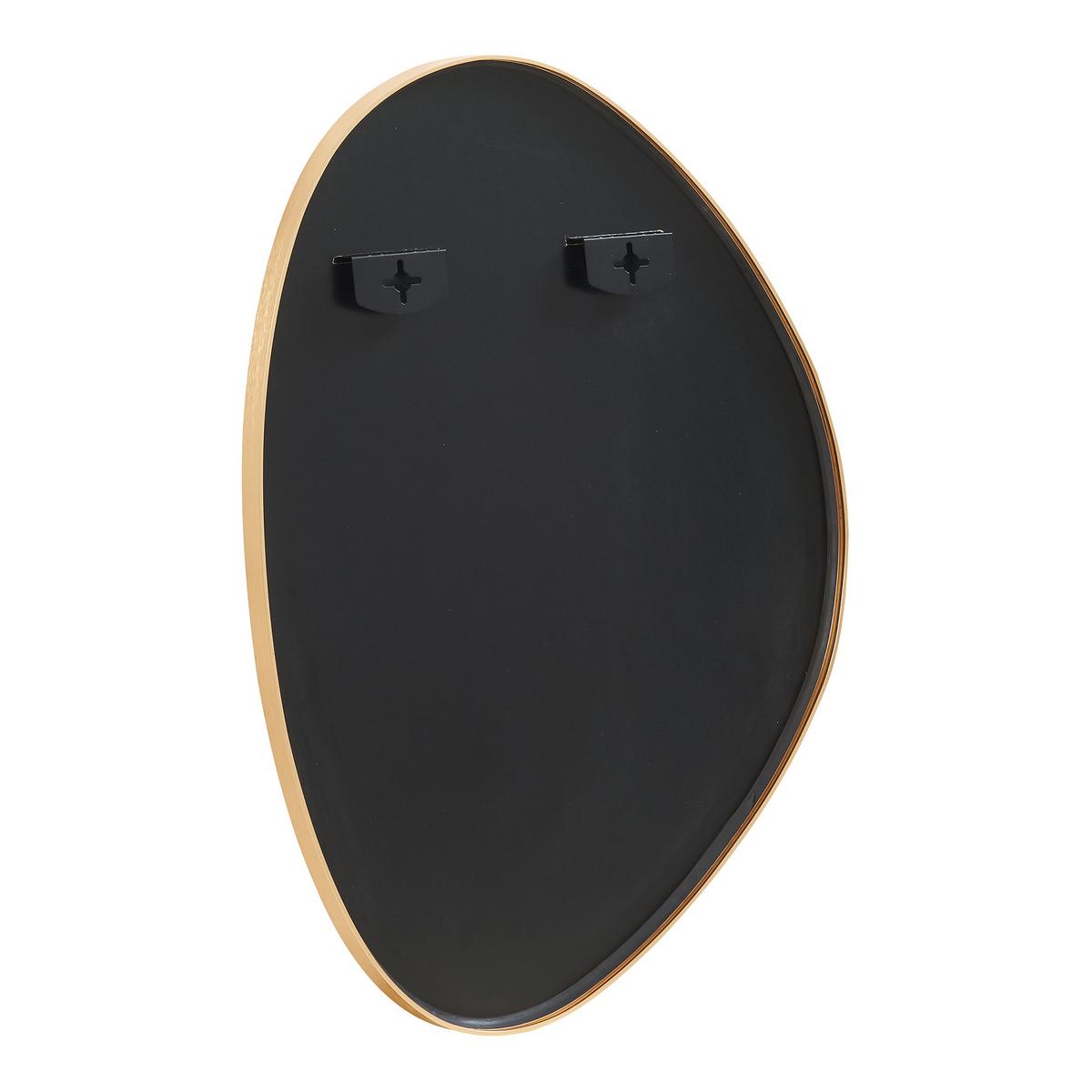 WANDSPIEGEL Lardkapihond - Goldfarben, Holzwerkstoff (53/75/3cm) - [en.casa]