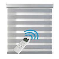 DOPPELROLLO Motorisiertes Silber 180x250 cm - Silberfarben, Kunststoff (180/250cm) - STORESDECO