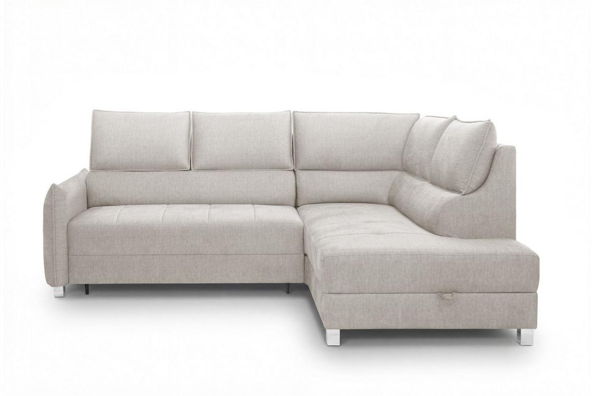 ECKSOFA Marno In Chill Me - Creme, Holzwerkstoff/Textil (260/200cm) - Fun Möbel
