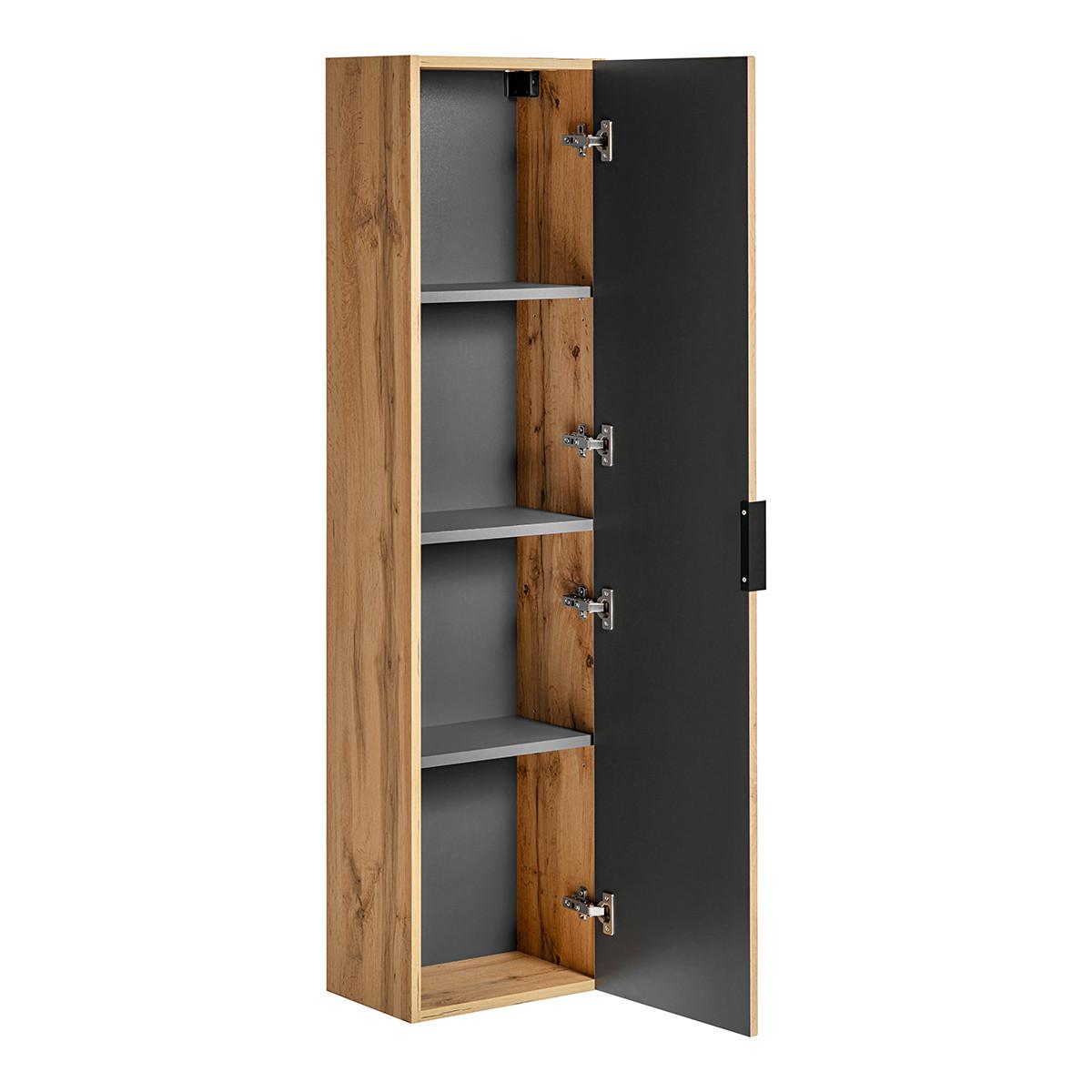 BADMÖBEL 120.4cm Adriel 2er-Set Holz in Eichenoptik - Braun, Holzwerkstoff (120.4/57/46cm) - Petits-meubles