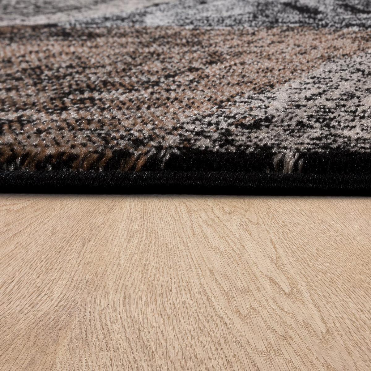 KURZFLORTEPPICH, kariert, Braun, 80 x 150 cm - Braun, Textil (150/80cm) - KADIMA DESIGN