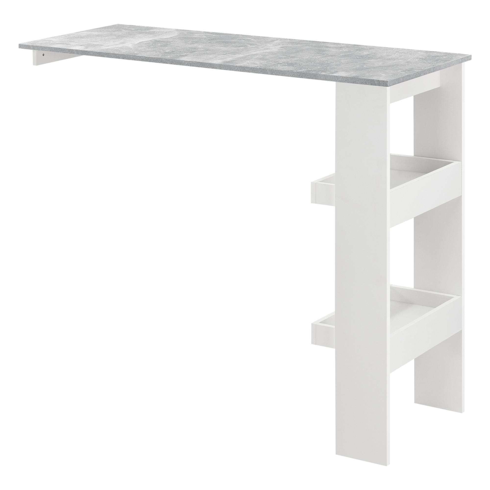 BARTISCH Bromölla - Hellgrau, Holzwerkstoff (45/120/106cm) - [en.casa]
