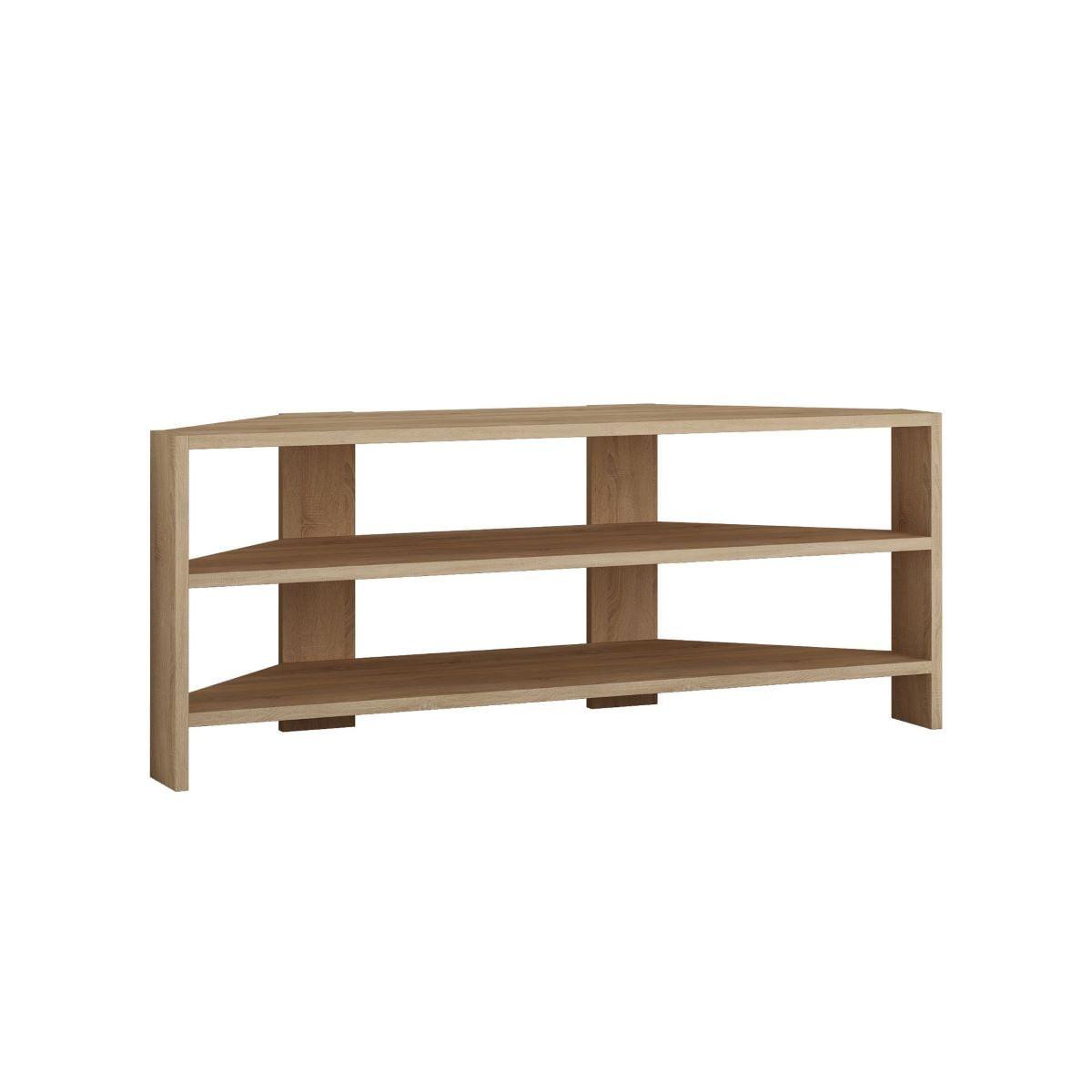 TV-ECKMÖBEL 3 Regale L114 cm - Thales - Eichefarben, Holzwerkstoff (36/45/12.5cm) - Calicosy