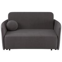 SCHLAFSOFA Paxi 165 cm - Graubraun/Schwarz, Textil/Metall (165/84/106cm) - Selsey