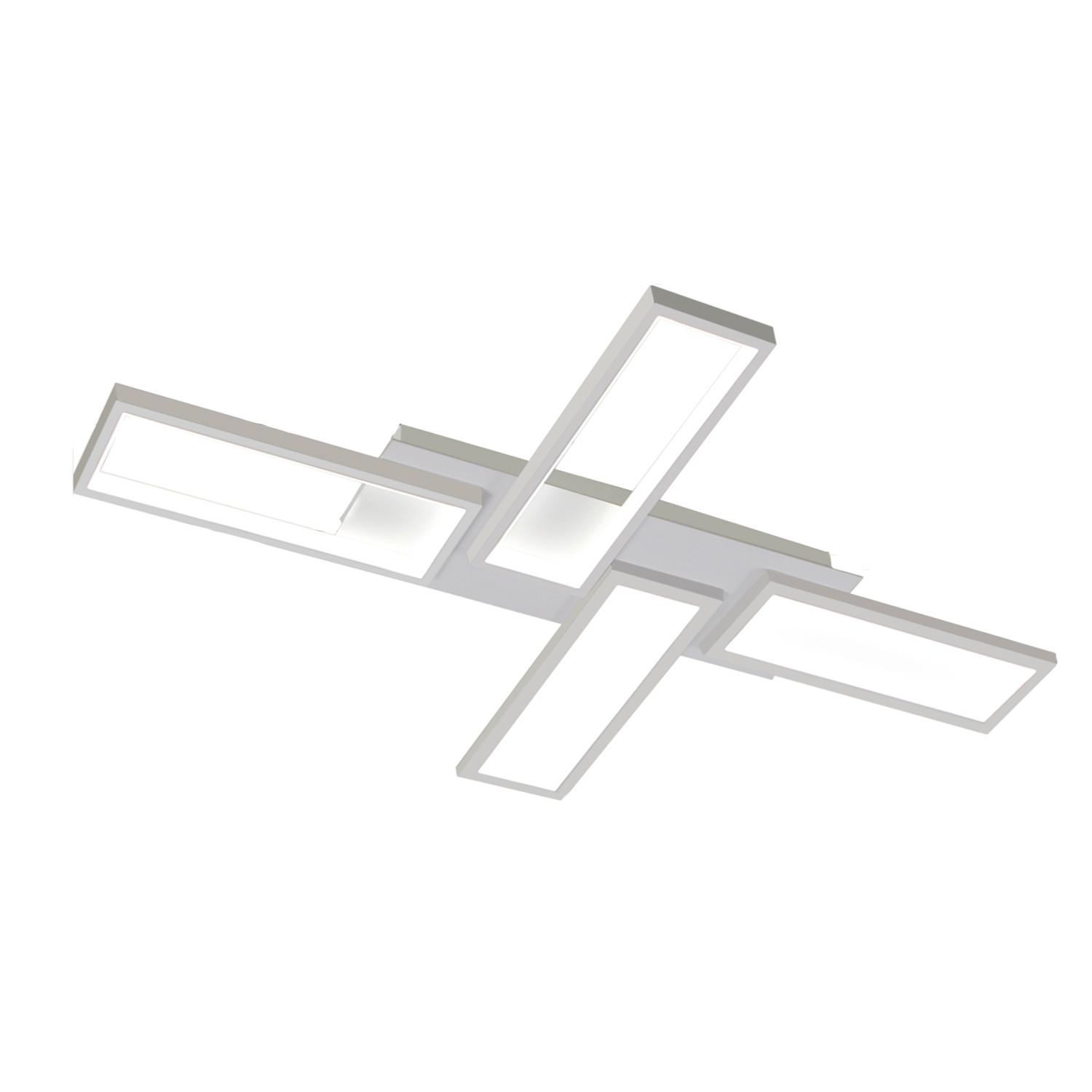 LED DECKENLEUCHTE Creglingen 82.7/54.5/5.6 - Weiß, Metall (82.7/54.5/5.6cm) - Nettlife