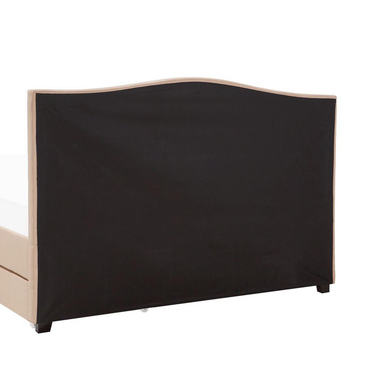 POLSTERBETT 160/200cm Beige Montpellier - Beige, Textil (160/200cm) - Beliani