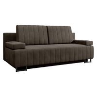 SCHLAFSOFA Laguna - Dunkelbraun/Schwarz, Holz/Textil (200/90/90cm) - MIRJAN24
