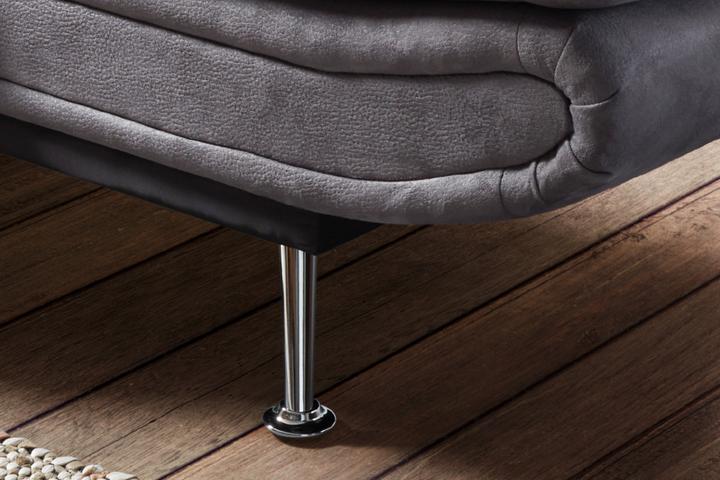 Schlafsofa Füße Silber glänzend Eisen Rundrohr