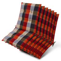 NIEDERLEHNER Sun-NL 105x50x8cm Orange-Beige-Kariert (7tlg) - Orange, Textil (50/100cm) - Beautissu 