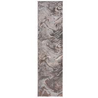 TEPPICH OUSE, abstrakt, Rosa-Grau, 60 x 230 cm - Rosa, Textil (60/230cm) - KADIMA DESIGN