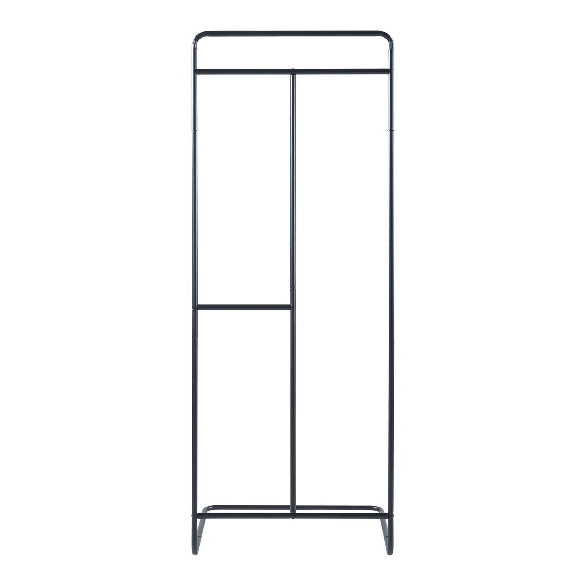 KLEIDERSTÄNDER Sandviken - Schwarz, Metall (63/166/48cm) - [en.casa]