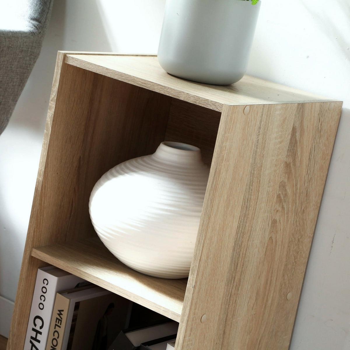 MÖBELSTÜCK 2 Fächer Compo 31,5/61,3/29,5 cm - Eichefarben, Holzwerkstoff (31.5/61.3/30.7cm) - Calicosy