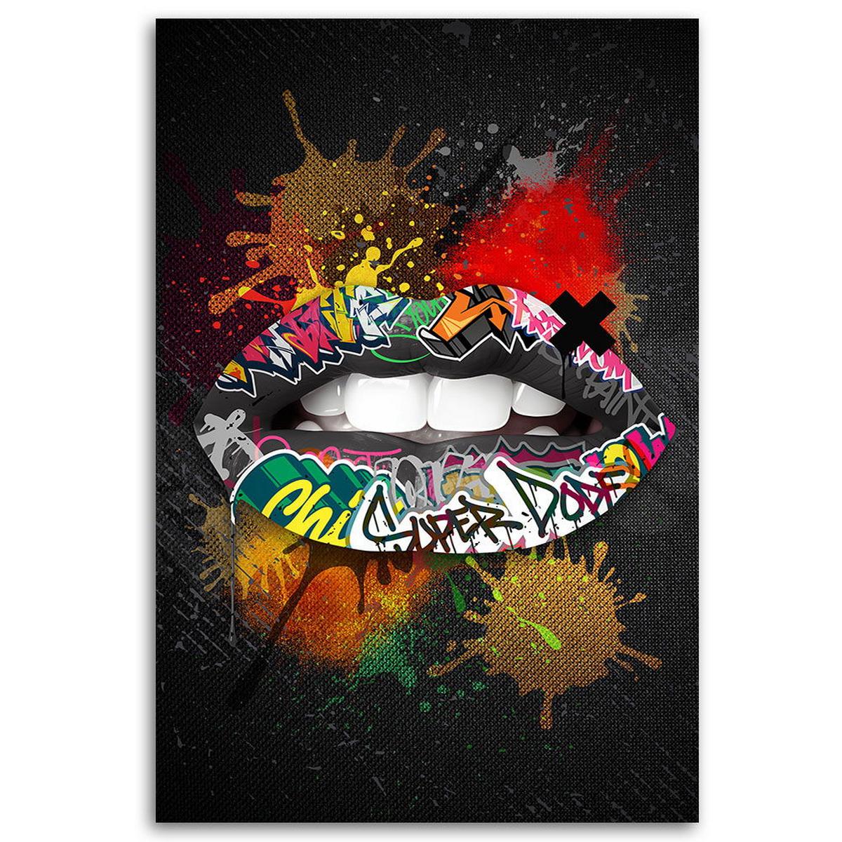 KUNSTDRUCK Bunt 40/60 cm - Multicolor, Textil (40/60cm) - KUNSTLOFT